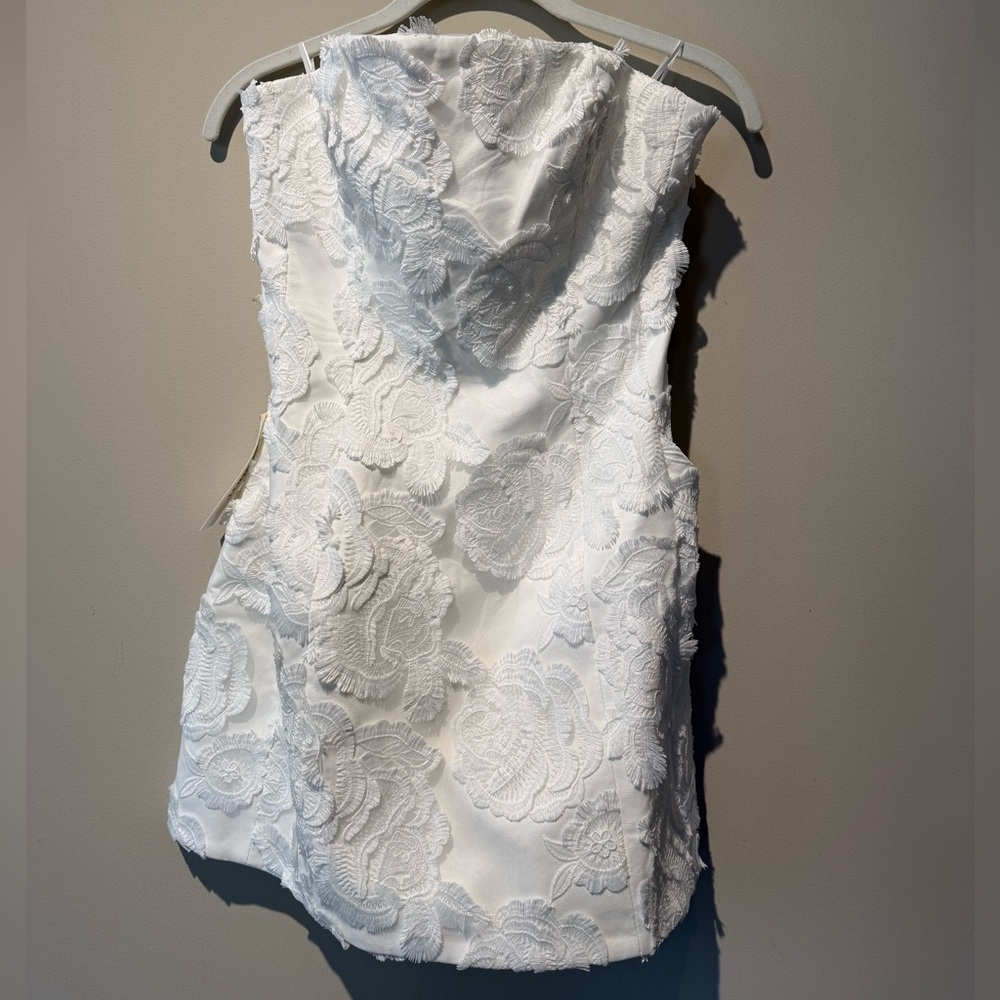 Bardot Karoline Lace Hourglass Dress In Orchidwht size 4